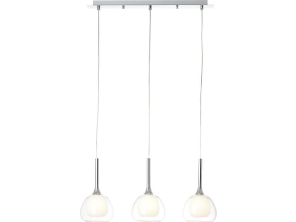 Brilliant Hadan pendellampe transparent, trippel 85573/15