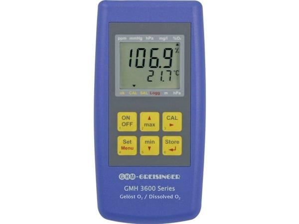 Greisinger GMH 3611-GL måleinstrument for trykk, oksygenkonsentrasjon, oksygenmetning