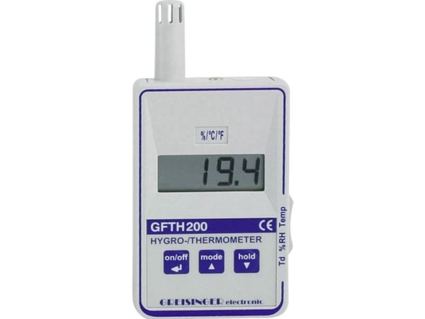 Greisinger GFTH 200-WPF4 temperaturmåleutstyr kalibrert (ISO) -25 - 70 °C Pt1000