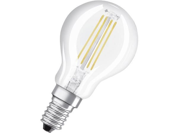 OSRAM LED SUPERSTAR - LED-filamentlyspære - form: P45 - klar finish - E14 - 6.5 W (ekvivalent 60 W) - klasse E - varmt hvitt lys - 2700 K
