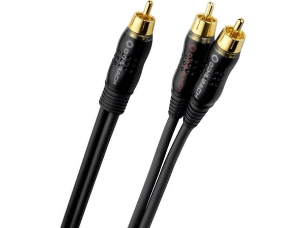 Oehlbach D1C23712 Phono Audio Y-kabel [2x Cinch-kontakt - 1x Cinch-kontakt] 15,00 m antrasitt