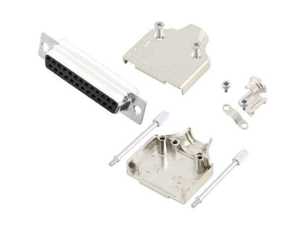 MH Connectors MHDM25-DM25S-K D-SUB sokkelsett 180° poler: 25 loddekontakt 1 stk