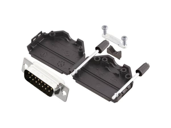 MH Connectors MHDPPK15-DB15P-K D-SUB pinlist-set 180° poltall: 15 lodd 1 stk