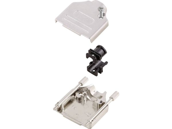 MH Connectors MHDTZK15-RA-PC-K 6560-6105-02 D-SUB-kabinett, poltall: 15, metall, 180°, sølv, 1 stk