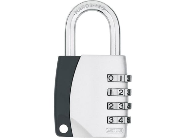 ABUS 155/40, Tradisjonell, Kombinasjonslås, Bruk av universalnøkkel mulig, Sølv, U-formet, 4,45 cm