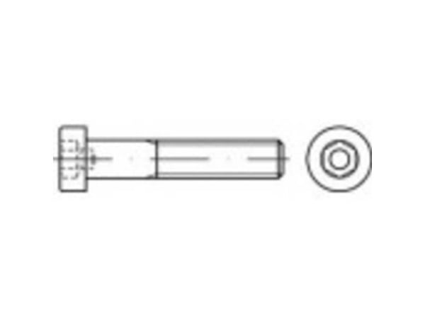 TOOLCRAFT 1067446 sylinderskruer M5 20 mm innvendig sekskant DIN 6912 rustfritt stål A4 100 stk