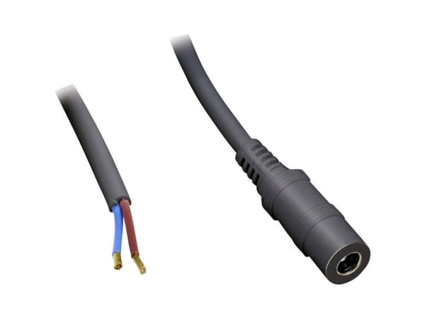 BKL Electronic lavspennings tilkoblingskabel lavspenning tilkobling åpen ende 5,50 mm / 2,50 mm 30,00 cm 1 stk