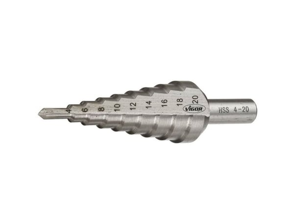 Vigor V2395 HSS trappbor samlet lengde 75 mm sylindergrep 1 stk