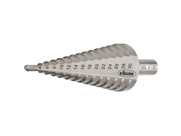 Vigor V2396 HSS trappbor total lengde 100 mm sylinderskaft 1 stk