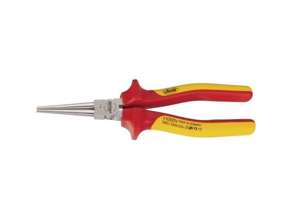 Vigor V2641, Pyöreäkärkiset pihdit, Oranssi, Punainen, 160 mm