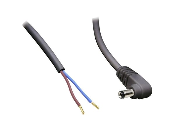 BKL Electronic lavvolt-tilkoblingskabel lavspenningskontakt - åpen ende 5.50 mm 2.50 mm 1.00 m 1 stk