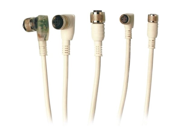Datalogic CS-A1-02-G-05, 5 m, 4-pole, M12, Harmaa, 1 kpl