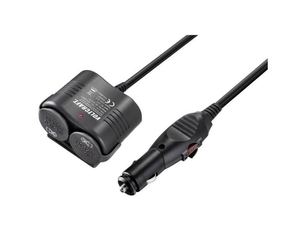 VOLTCRAFT VC-11533030 2x DC sigarettenner-forgrener (2 tilkoblinger) maks. 10 A