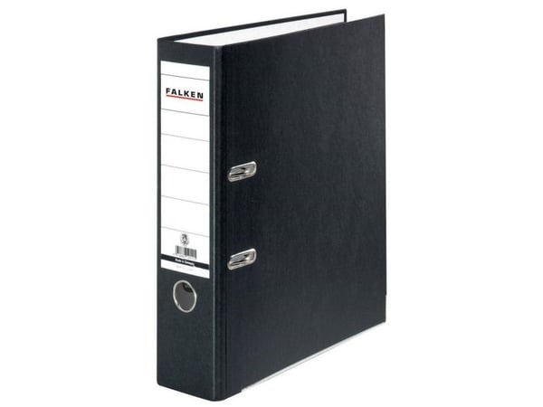 Falken Kansio FALKEN Recycolor A4 Selkämyksen leveys: 80 mm Musta 2 ripustinta 11285558
