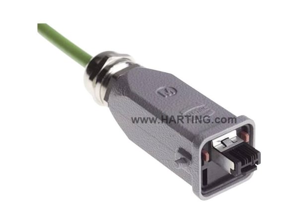 Harting HAN 3A RJ-45 4-pin connector, metalen rechte u