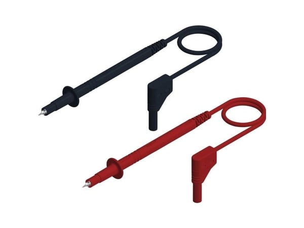 SKS Hirschmann PL 2600 SIL S W SET Turvatestausjohtosarja [4 mm:n liitin - 4 mm:n liitin] 1,00 m Punainen, musta 1 kpl 1 kpl