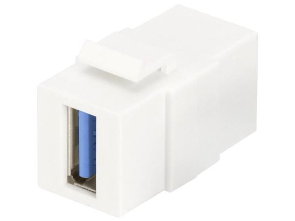 DIGITUS Professional DN-93404 - Modulær innsats - USB 3.0 Type A - ren hvit, RAL 9003