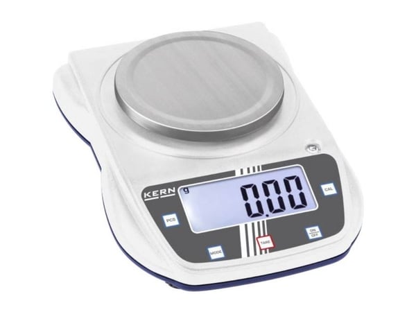 Kern EHA 500-1 Precisionsvåg Vägningsområde 500 g Avläsbarhet 0,1 g Batteridrift, via strömförsörjning Flerfärgad
