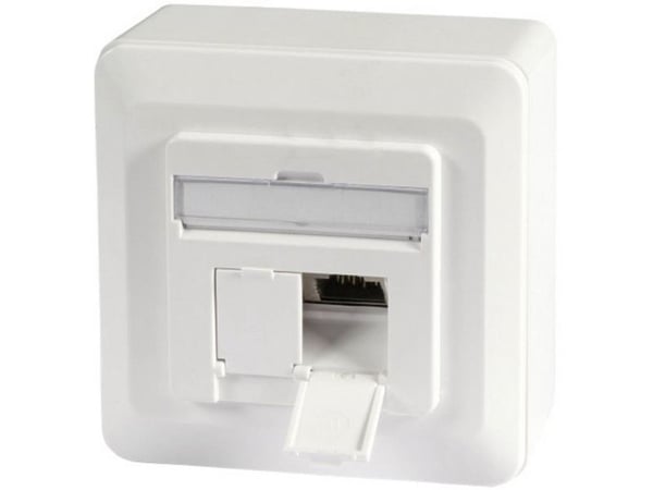 EFB Elektronik ET-25133AV5-R, 2 x RJ-45, 6a, Valkoinen