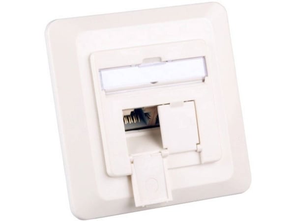 EFB Elektronik ET-25130.1V1, 2 x RJ-45, 6a, Valkoinen