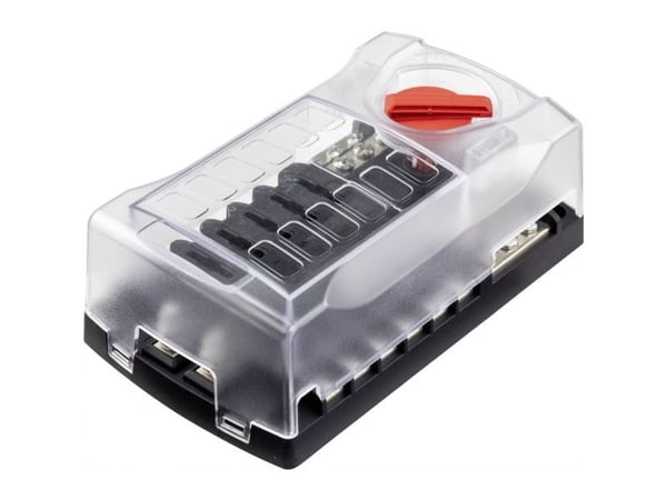 TRU COMPONENTS bilsäkringshållare för standard flatstiftssäkring 30 A 32 V/DC - 1 st