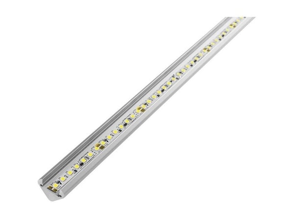 Barthelme 62399461 BARdolino vinkel lampeprofil i aluminium (L x B x H) 1000 x 23,71 x 16,66 mm, 1 stk