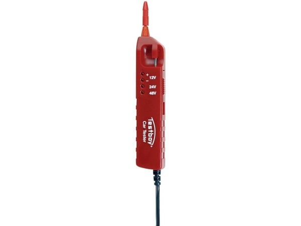 Testboy topolet spennings tester kalibrert (ISO) CAT I LED