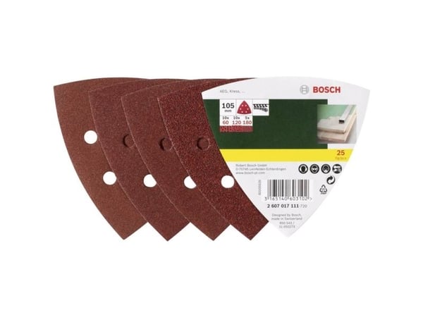 Bosch SLIBEBLAD DELTA 93MM P180 6 H 25 STK PL