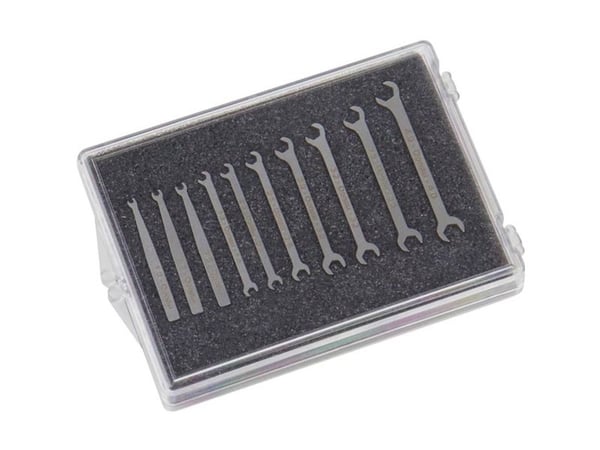 Donau Elektronik 980-SET mikrofastnøkkelsett 10 deler 1-4 mm