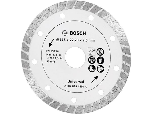 Bosch tilbehør 1 stk. Dia-TS Turbo 115 mm byggemateriale 2607019480