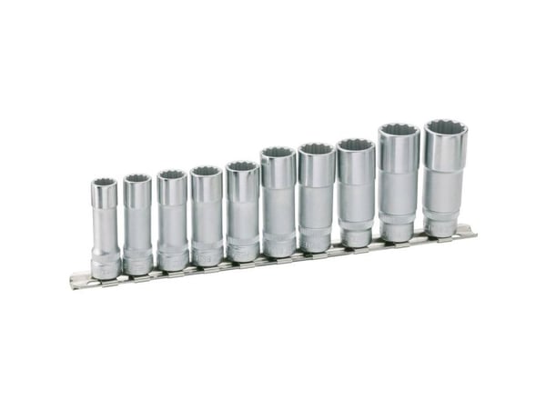 HAZET 880TZ/10H, Pistorasiasarja, 3/8", Metrinen, 10 pää(t), 10,19 mm, 24 cm
