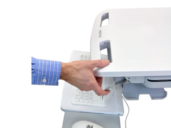 Ergotron StyleView - Vogn - åpen arkitektur - for LCD-skjerm / PC-utstyr - medisinsk - aluminium, forsinket stål, kvalitetsplast - grå, hvit, poler...