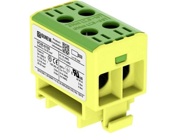 Ouneva Group VC05-0155 Fordelerblok Gulgrøn 1 stk