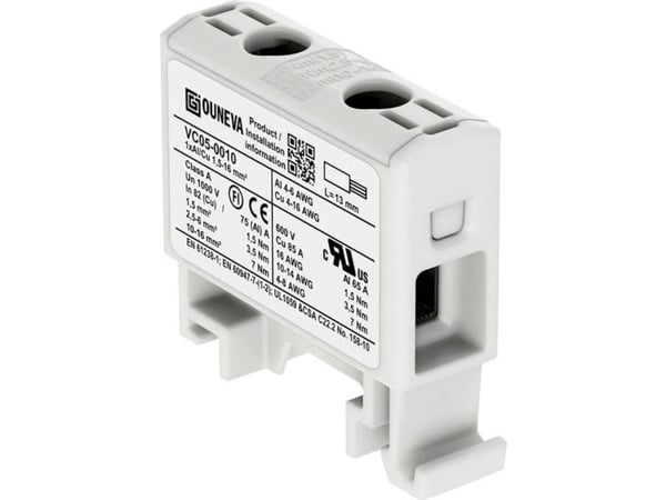 OTL-isoleret universal klemme alumiini/kobber 1,5-16 grå mm2