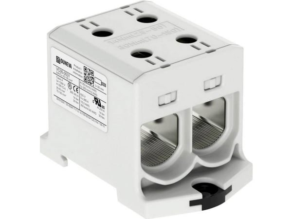OTL-isoleret universal klemme alumiini/kobber 2*(25-150) mm2 grå grå