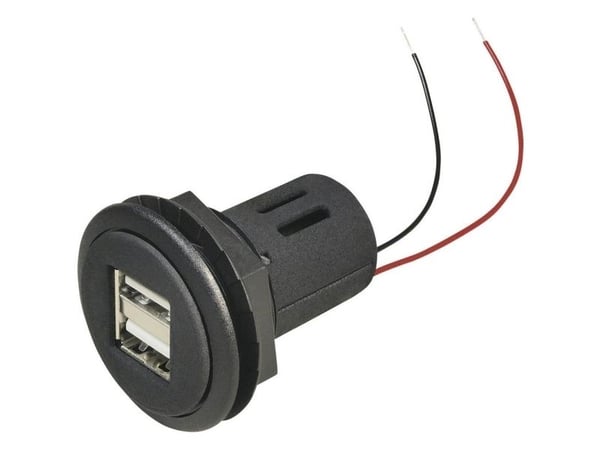 ProCar USB-inbyggd dubbeluttag max 5 A 12 V till 5 V, 24 V till 5 V