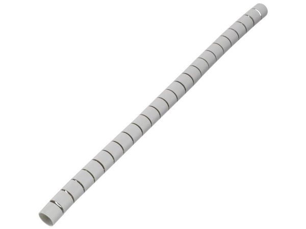 TRU COMPONENTS 1593184 spiralslang 8 mm (max) grå 5 m