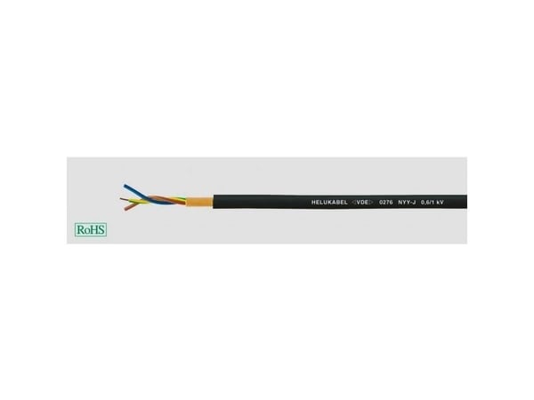 HELUKABEL 32002, Lågspänningskabel, Svart, Cooper, 6 mm², 58 kg/km, -5 - 50 °C