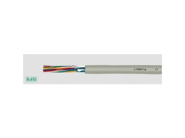 HELUKABEL 33020, Lågspänningskabel, Grå, Koppar, 0.8 mm ², 41 kg/km, -30 - 70 ° C