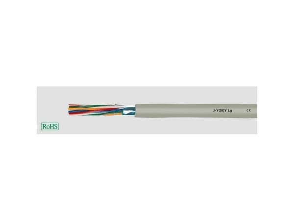 HELUKABEL 33018, Pienjännitekaapeli, Harmaa, Cooper, 0,8 mm², 21 kg/km, -30 - 70 °C
