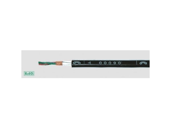 HELUKABEL 34009, Pienjännitekaapeli, Musta, Kupari, 0.6 mm², 34 kg/km, -20 - 50 °C