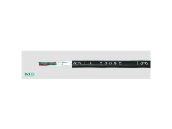 HELUKABEL 34104, Pienjännitekaapeli, Musta, Kupari, 0.6 mm², 113 kg/km, -20 - 50 °C