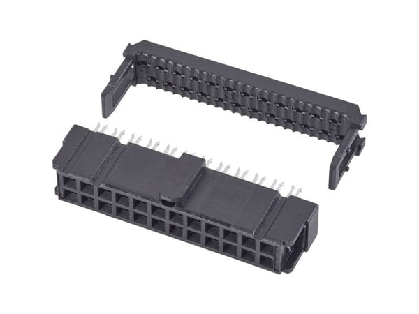 TE Connectivity 1658621-6 Nastapäätteet Ristikoko: 2,54 mm Napojen kokonaismäärä: 26 Rivien lukumäärä: 2 1 kpl 1 kpl