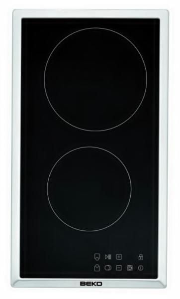 Beko HDMC32400TX, Ruostumaton teräs, Kiinteä, 30 cm, Keraaminen, Keraaminen lasi, 2 alue(tta)