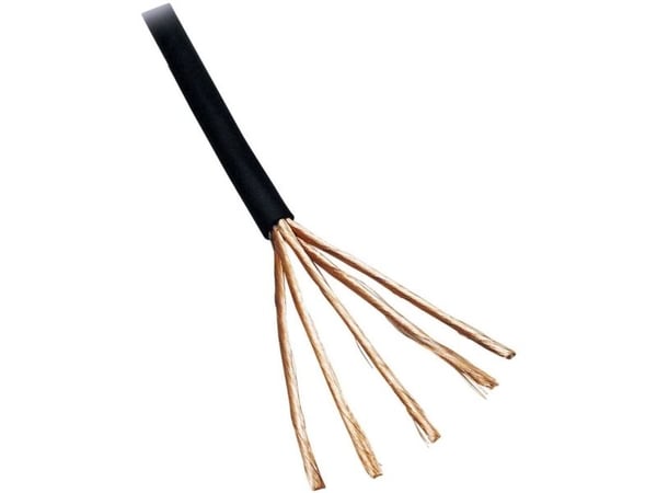 BKL Electronic 1106007/5 ljudkabel 4 x 0,1 mm² svart 5 m
