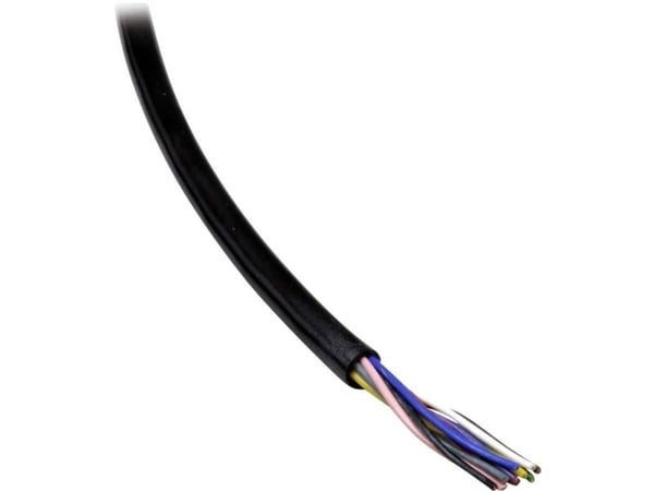 BKL Electronic 1506009/5 Datakabel Li12Y11Y 4 x 0.25 mm² Sort 5 m
