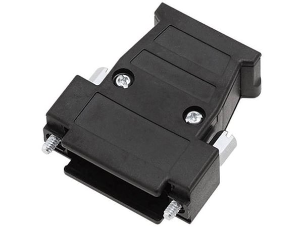 encitech D3PK09-P-SJS-K D-SUB-kabinett: 9 pol plast/metallisert 180° sort (1 stk)