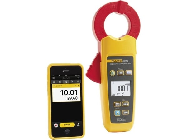 Fluke 368 FC, LCD, CAT III 600V, CAT IV 300V, Alkalisk, 500 g, Svart, Orange, Röd