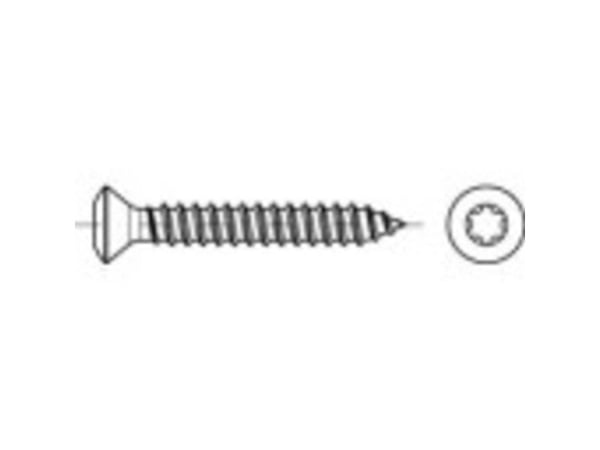 TOOLCRAFT 1068296 senkede linse-krysskruer 2,9 mm 13 mm kryss spor Philips DIN 7983 rustfritt stål A2 1000 stk