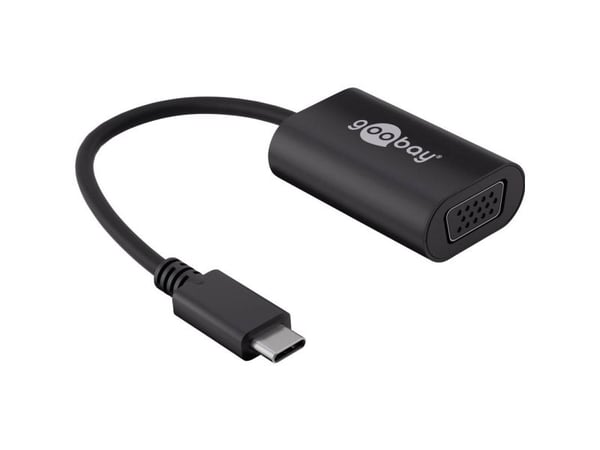 Goobay 38531, 0,2 m, USB Type-C, VGA (D-Sub), Hankjønn, Hunkjønn, Rett